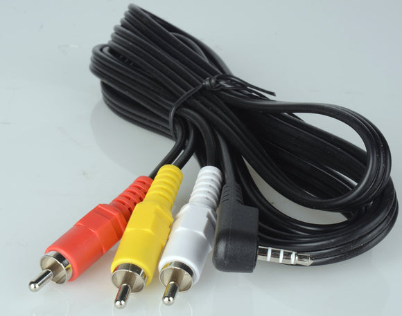 TecNec 3.5mm TRRS to RCA Composite and Stereo Audio Camcorder Cable 3FT