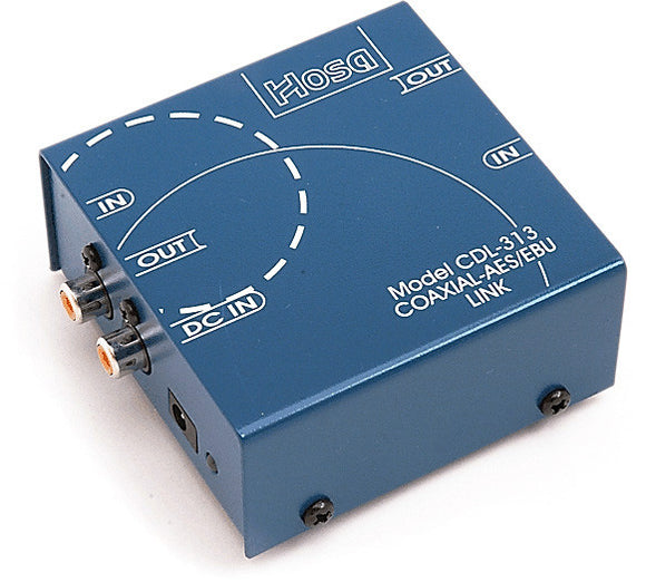 Hosa Coaxial (RCA) to AES/EBU (XLR Connectors)The CDL-313 24 Bit 96K