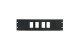 Chief DCR-3X4 3U Rack Panel for 4 Decora Devices