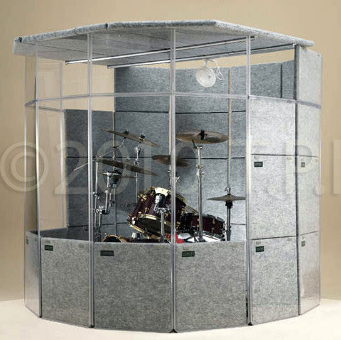 ClearSonic MegaPac 7x8x7 Sound Isolation Booth - Light Gray