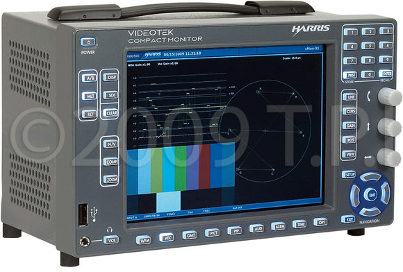 Harris Videotek CMN-91-3GB cMon Compact Multi-format Signal Analyzer w/ LCD 3GB