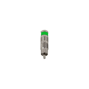 Connectronics Rotary Seal RCA Connector for RG59 - Green