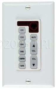 Stereo controller- single gang keypad for use with MDS-6A