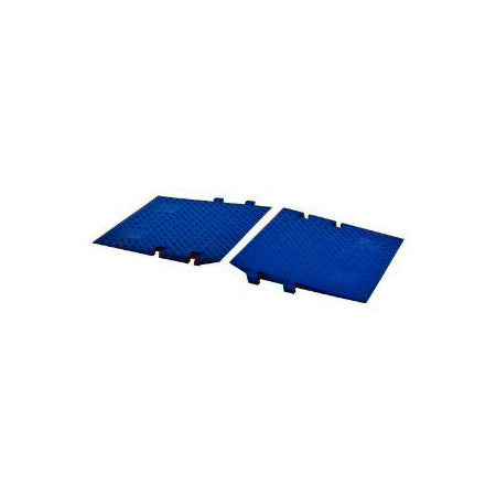 Checkers Cross Guard ADA Ramp Attachments for LineBacker CP1X225-GP Blue