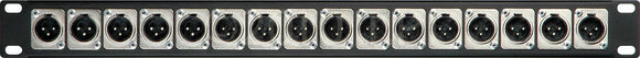 Connectronics CTX-8XMXF XLR Feed-Thru 1RU Patchbay 8-M Front/8-F Rear