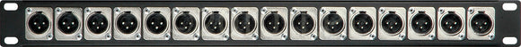 Connectronics CTX-8XMXM XLR Feed-Thru 1RU Patchbay 8-Male Front & Rear