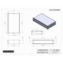 Connectronics CTX-2RU10 2 Space Rack Mount Alum Box Cabinet 19x10x3.5