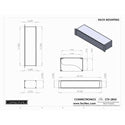 Connectronics CTX-2RU5 2RU Rackmount Alum Chassis Box Cabinet 19x5x3.5