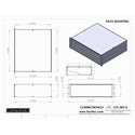 Connectronics CTX-3RU15 3 Space Rack Mount Alum Box Cabinet 19x15x5.25