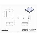 Connectronics CTX-MC-11A  Alum Project Box Cabinet 8.5 X 10 X 1.75