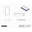 Connectronics CTX-MC-22A  Alum Project Box Cabinet 12.75 X 7 X 1.75