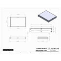 Connectronics CTX-MC-23A  Alum Project Box Cabinet 12.75 X 10  X 1.75