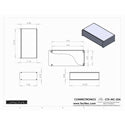 Connectronics CTX-MC-25A  Alum Project Box Cabinet 12.75  X 7  X 3.5