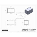 Connectronics CTX-MC-29A  Alum Project Box Cabinet 6 X 10 X 6