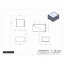 Connectronics CTX-MC-8A  Alum Project Box Cabinet 6 X 7 X 4