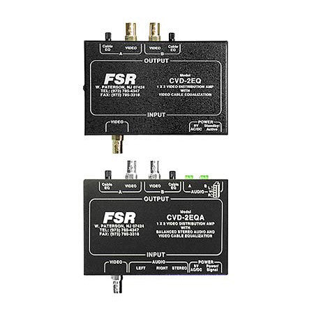 FSR CVD-2EQA Composite Video Distribution Amplifier with Stereo Audio