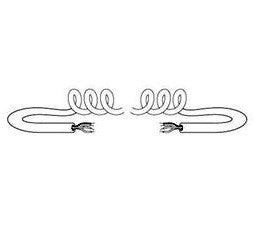 Unterminated DC Power Cable Coiled 3 Conductors Plus Ground Wire