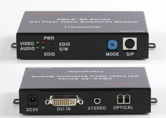 Digital Extender OBCA-2C DVI Fiber Optic Extender - Multi-mode or Single Mode