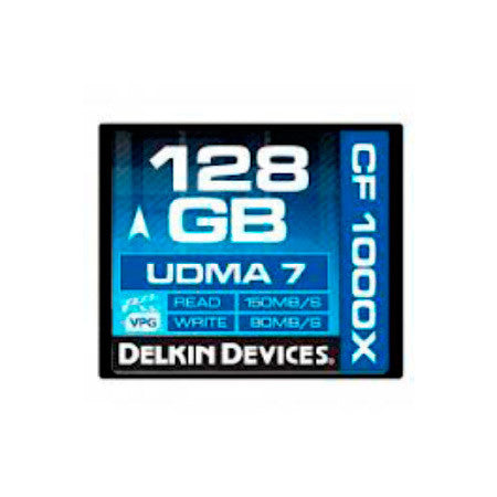 Delkin DDCF1050-128GB 128GB CF1050X Cinema CompactFlash Memory Card