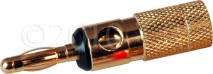 Gold Banana Plug Screw Type