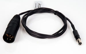 Delvcam Power Cable 4-Pin XLR Male to 2.1mm Plug 3 Foot