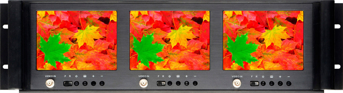 Buy HOT TRIPLE 5.6 inch Composite Video LCD Rackmount Monitor DELV-MLCD56RM