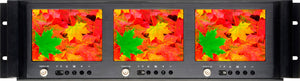 HOT TRIPLE 5.6 inch Composite Video LCD Rackmount Monitor