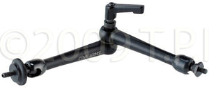 Medium 8.3 Inch Black DG Hold-It Cine Arm With 1/4in Stud and Nut to 3/8in Stud