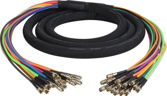 3G/HD-SDI Gepco VS16230 16-Channel DIN1.0/2.3 Video Snake Cable 15FT