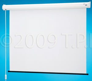 Draper 129001 Baronet 50x50 Matte White Motorized Wall Screen