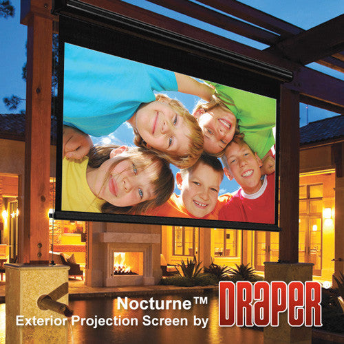 Draper 138006 Nocturne 16:9 HDTV Electric Projection Screen - 82 Inch - HC Gray