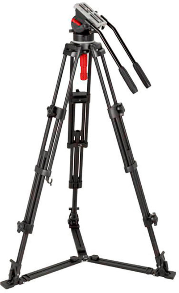 Dracast DVT-PRO-4 Tripod with Fluid Head - Sliding Plate - Spreader