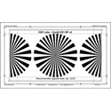 DSC Labs CDX1-10W Combi-DX1 BackFocus 16-9/4-3 Calibration Chart - Black on White