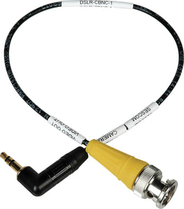 DSLR Video Breakout 3.5mm Male to BNC Male 75 Ohm Cable 3FT