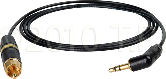 DSLR Video Breakout 3.5mm Male to RCA Male 75 Ohm Cable 3FT