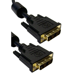 DVI-D Male to DVI-D Male Digital Single Link Cable 75FT