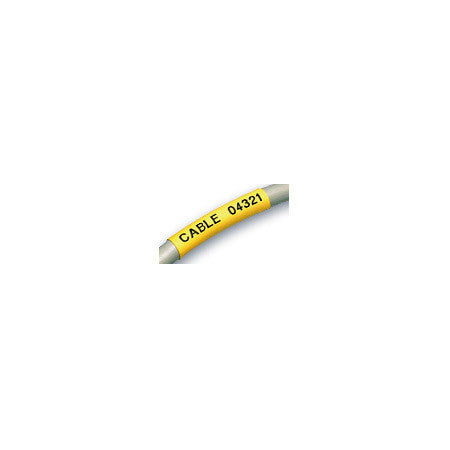 Dymo RhinoPRO 3/8 Inch x 5 Foot Heat Shrink Tube Black on Yellow