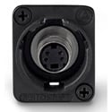 Switchcraft EHSVHS2BX XLR Mounting S-Video Feed-Thru Connector Black Housing