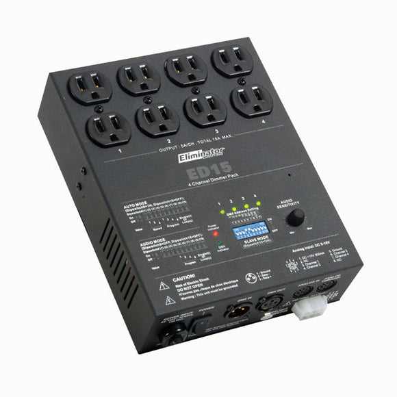 Eliminator Lighting ED-15 4 Channel DMX Dimmer