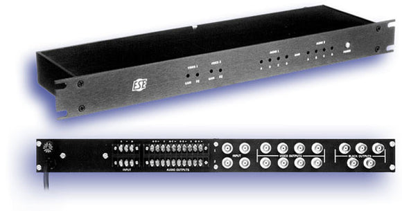 ESE Dual 1 X 4 Audio/Video DA With 5 Black Burst Sync Outputs