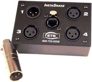 Energy Transformation Systems PA203M Instasnake Adaptor - 3 MXLR 1 FXLR to RJ45 Jack All Pins