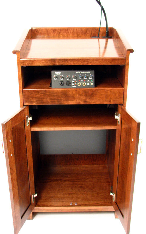 Executive Wood CPD677EV Collegiate Evolution Lectern Package With Sound Sys - Cherry Wood