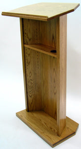 Executive Wood DPLO26MO Diplomat Oak Lectern - Medium Oak Finish