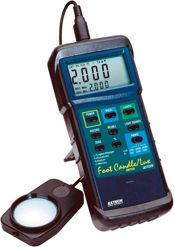 Extech 407026 - Heavy Duty Light Meter with PC Interface