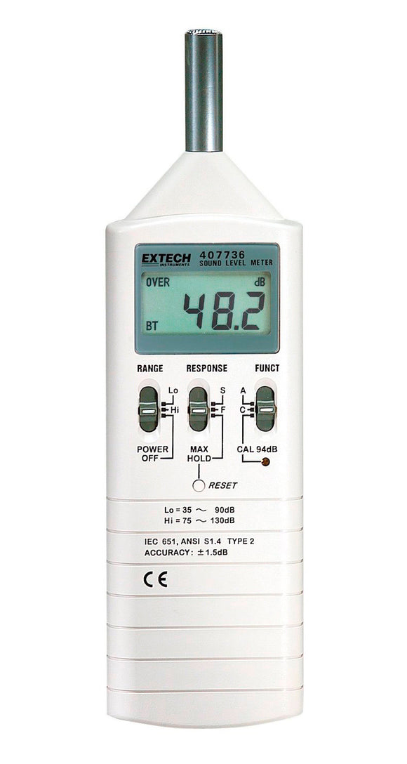 Extech 407736 Dual Range Sound Level Meter