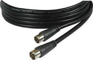 TecNec F Male to Male Push-On Molded Cable 6FT