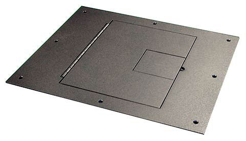 FSR Black Cover for FSR Floor Box for Raised Access Computer & Stage Floors