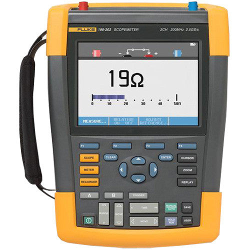 Fluke Scopemeter 2Ch 200MHZ 2.5 GS/s CAT IV Rated Color - Americas