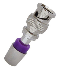 ICM FS15BNC RGB 22-24 AWG 1 Piece Nickel BNC (Purple)