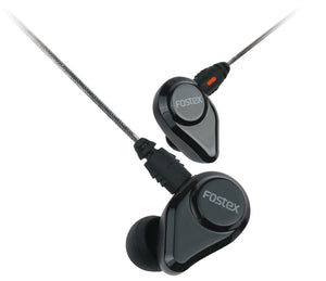 Fostex TE-04 Jet Black In-Ear Headphones with Detachable Cable and Mic